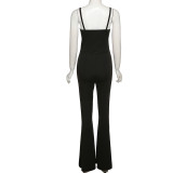 Sleeveless Backless Micro Flare Jumpsuit GYME-K21Q11110