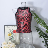 Leopard Sequin Sleeveless Top GNZD-51460TBD