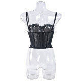 Lace Hollow Out See Through Sling Tops GNZD-Q01059J