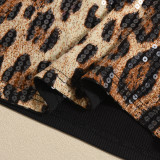 Leopard Sequin Sleeveless Top GNZD-51460TBD