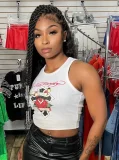 VIP1 Print Sleeveless Vest XMCS-CS047328