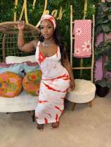 Sleeveless Tie Dye Backless Maxi Dress XMCS-CASI2024228