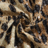 Leopard Sequin Sleeveless Top GNZD-51460TBD
