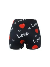 Patterned Printed Tight Yoga Shorts SHD-9898