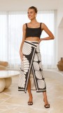 Floral Print Slit Sexy Long Skirt SHD-9538