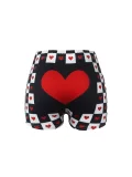 Patterned Printed Tight Yoga Shorts SHD-9898