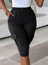 Casual Solid Color Seventh Pants GDYF-3524