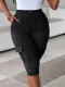 Casual Solid Color Seventh Pants GDYF-3524