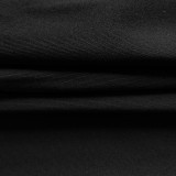 Sleeveless Patchwork Blazer Vest Two Piece Pant Set QHMD-3250