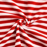 Stripe Short Sleeve Short 2 Piece Set GNZD-51827