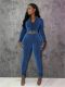 Long Sleeve Zipper Two Piece Pants Set SH-391355