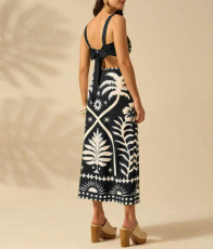Print Sling Vest And Long Skirts Two Piece Set SHD-9542