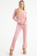 Solid Color Zipper Hooded Two Piece Pants Set YD-YM023