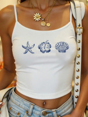 Print Sling Sleeveless Vest YWXS-K25L663-K25L642