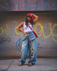 Plus Size Retro Ripped Straight Leg Jeans GYLN-9037