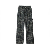 Plus Size Fashion Print Loose Straight Jeans YIM-KZ029