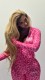 Long Sleeve Letter Print Two Piece Pants Set YWXS-K25L784