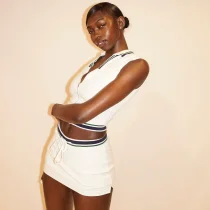 Fashion Sport Tie Up Two Piece Skirts Set YWXS-K25L857