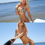 Sexy Print Tie Up Bikinis Swimsuit 3 Piece Set XEF-K25S65324