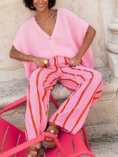 Stripe Print Loose Casual Pants YWXS-K25L758