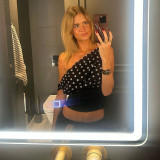 Polka Dot Sexy One-shoulder Top XEF-K25L67774