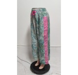 Casual Print Stripe Patchwork Straight Pants QXTF-8509