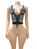 Fashion Print Sleeveless T Shirts Vest GFCF-1386