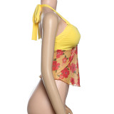 Sexy Print Halterneck Tank Tops XEF-K25L71135