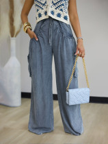 Fashion Loose Washed Straight Jeans SFY-766