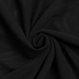 Sexy Wrap Chest Pleated Mesh Two Piece Skirts Set BY-7456