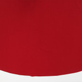 O Neck Half Sleeve Solid Color Long Dress CYA-901973