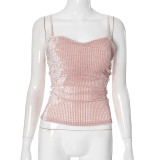 Sexy Sleeveless Solid Sling Tops GSZM-ZTP1392