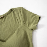Short Sleeve U Neck Tops GSZM-ZTP1389