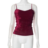 Sexy Sleeveless Solid Sling Tops GSZM-ZTP1392