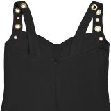 Shoulder Strap Slim Solid Color Jumpsuit  BY-7490