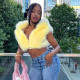 Solid Color Fur Zipper Hooded Short Jacket GDSF-J25TP213
