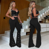Sexy Sleeveless Tank Tops Pants 2 Piece Set BY-7451