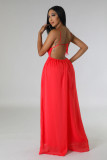 Solid Color Backless Sling Jumpsuit XHXF-8726