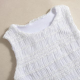 Sleeveless Solid Color Mini Dress GNZD-32473DBY