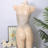 Sequin Backless Sling Tops GNZD-060053TBZ