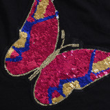 Sequin Embroidery Short-sleeved T-shirt GNZD-51627THD