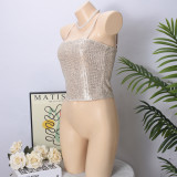 Sequin Backless Sling Tops GNZD-060053TBZ