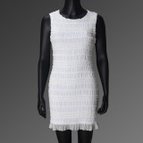 Sleeveless Solid Color Mini Dress GNZD-32473DBY