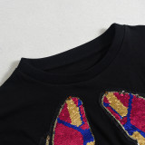 Sequin Embroidery Short-sleeved T-shirt GNZD-51627THD