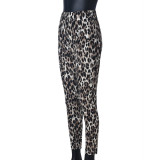 Leopard Print Slim Pants GNZD-51575PBD