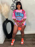 Loose Letter Print Short Sleeve T Shirt SFY-462