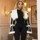 Leather Patchwork Long Sleeve Coats GZJQ-K24C75271