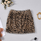 Leopard Print Slim Mini Skirts GNZD-51930DHD