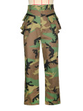 Camouflage Print Casual Straight Pants SH-391415