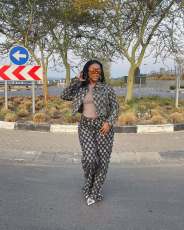 Casual Plaid Print Long Sleeve Pans Denim Suit TR-1339